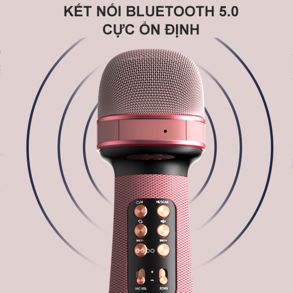 ⚡HOT⚡ Micro Karaoke Bluetooth Mini KTV WS-898 - Loa Bluetooth Kèm Micro Hát Karaoke Không Dây Âm Thanh Đỉnh Cao