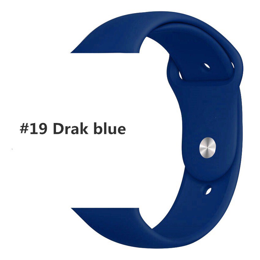 Dây đeo silicon thay thế cho đồng hồ thông minh đeo tay 38mm 40mm 42mm 44mm _ Nini.case