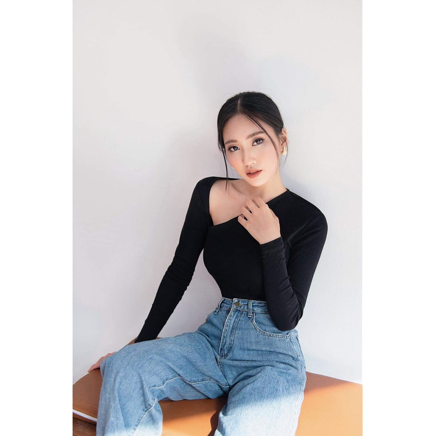 ÁO ROSIE BODYSUIT CỔ CHÉO DÀI TAY