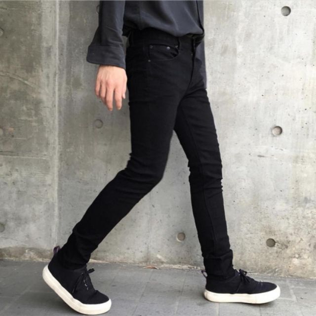 [VIDEO] QUẦN BASIC JEAN SKINNY FIT MÀU ĐEN CHO NAM