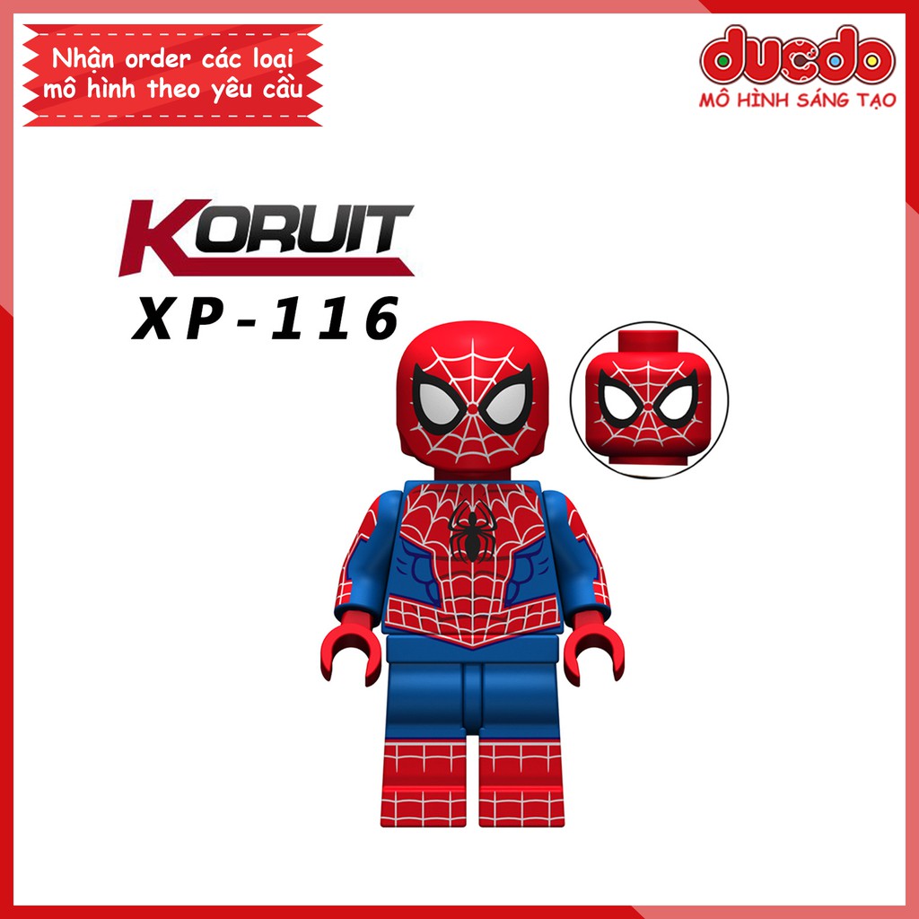 Minifigures các nhân vật Spider man siêu chất - Đồ chơi Lắp ghép Xếp hình Mini Iron Man Mô hình KT1016