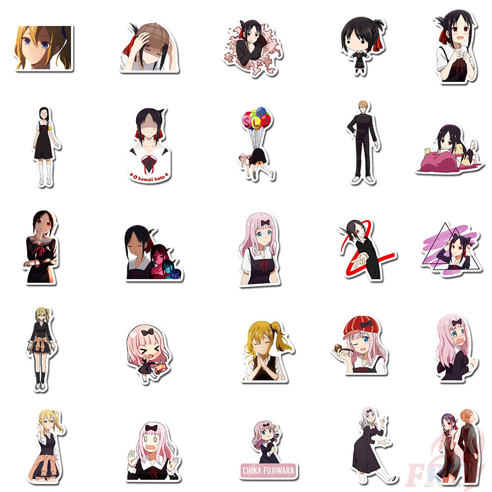 100Pcs/Set ❉ Kaguya Sama: Love Is War Series A Shinomiya Kaguya Stickers ❉ DIY Fashion Decals Doodle Stickers
