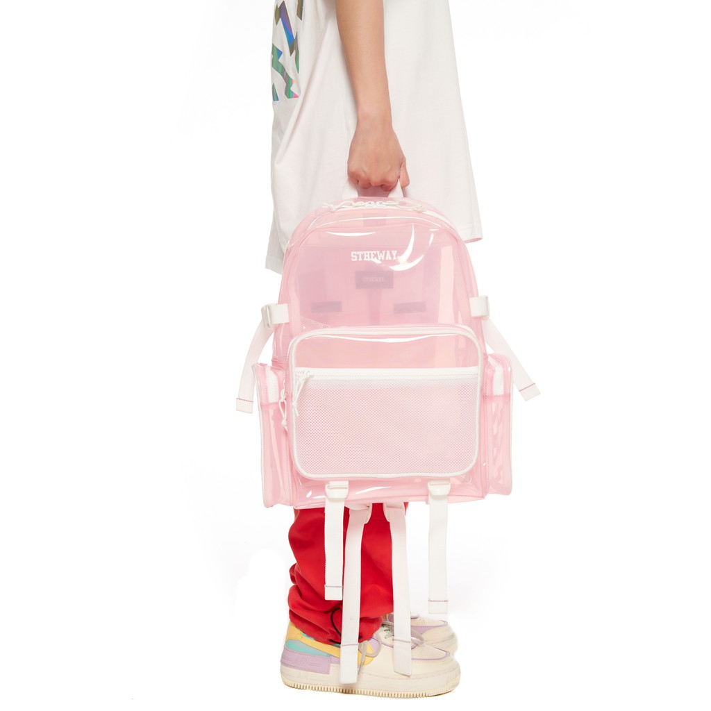 5THEWAY® /plastic/ ROCKET BACKPACK™ in PINK™ aka Balo Trong Suốt Hồng