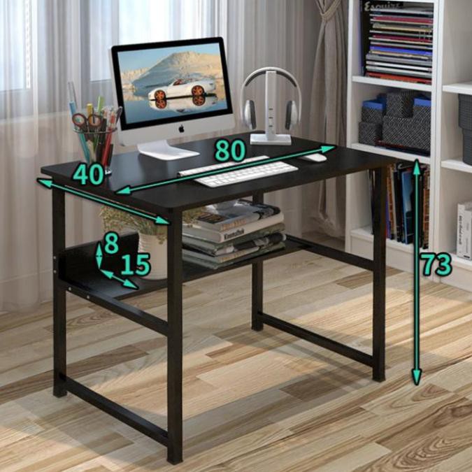 Bàn làm việc, học tập, văn phòng, hai tầng Chân sắt U2 BLV02. Đầy đủ phụ kiện ốc và vít lắp ráp. | BigBuy360 - bigbuy360.vn