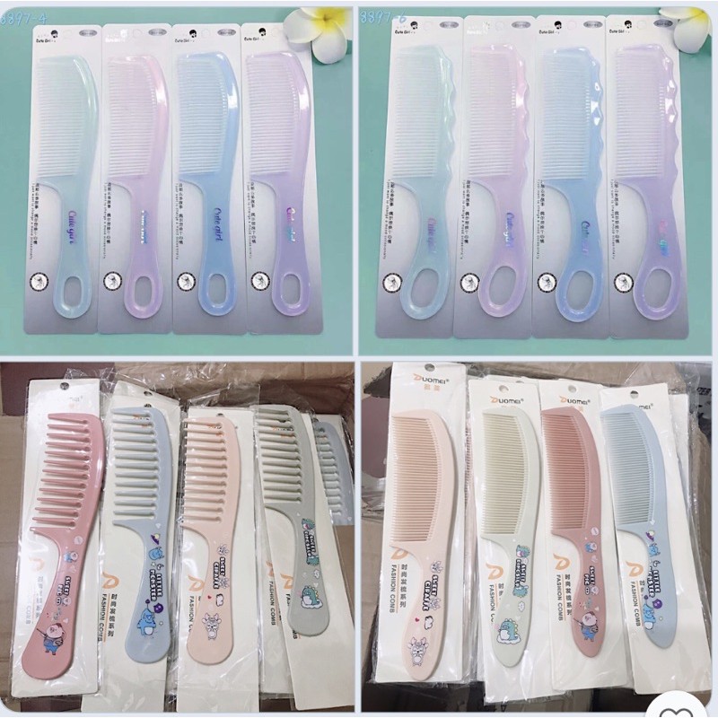 Sỉ 5 lược nhựa hàng Quảng Châu nhựa đẹp chất liệu dẻo