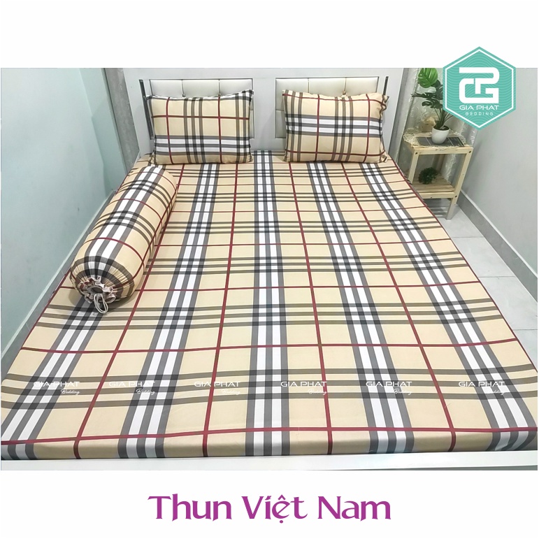 Ga giường lẻ thun lạnh Việt Nam cao cấp Kẻ sọc