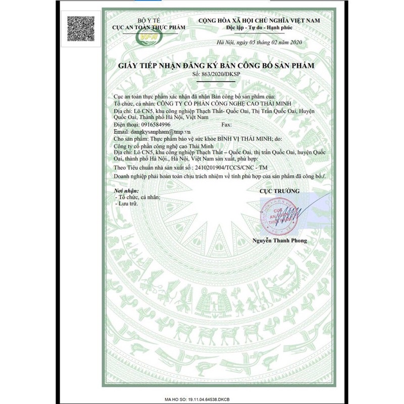 Bình Vị Thái Minh dùng cho người trào ngược và viêm loét dạ dày.