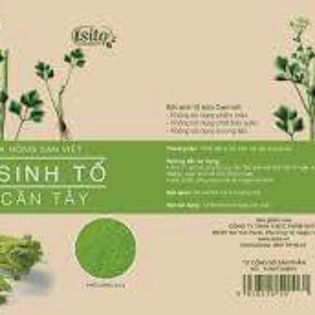 Bột sinh tố rau cần tây isito
