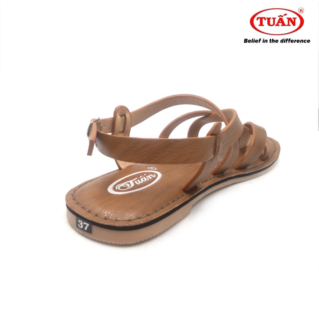 Sandal nữ bệt 💥quai da bò thật💥 thương hiệu Tuấn AXHU-H32