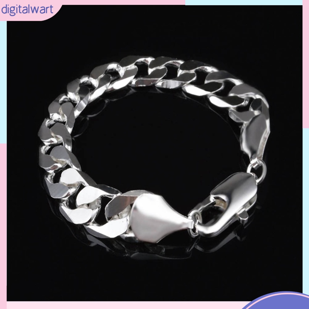 Vòng Tay Mạ Bạc Kiểu Dáng Đơn Giản Cho Nam