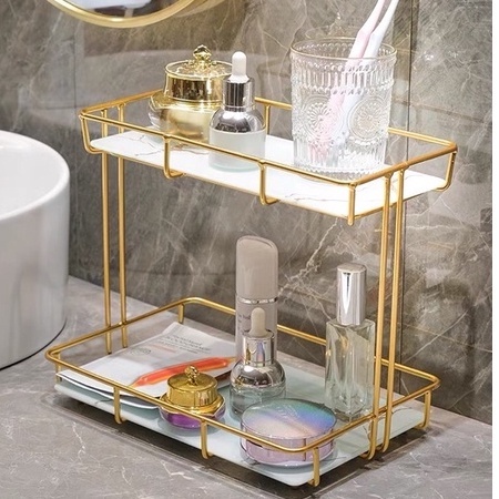 Khay Kệ Đựng Mỹ Phẩm Đa Năng , Kệ decor, Kệ trang trí để bàn, Kệ Mỹ Phẩm