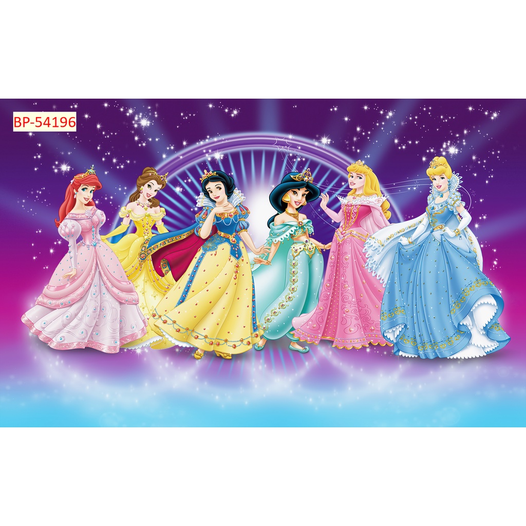 Tranh Dán Tường Phòng Trẻ Em Hình Công Chúa 3D