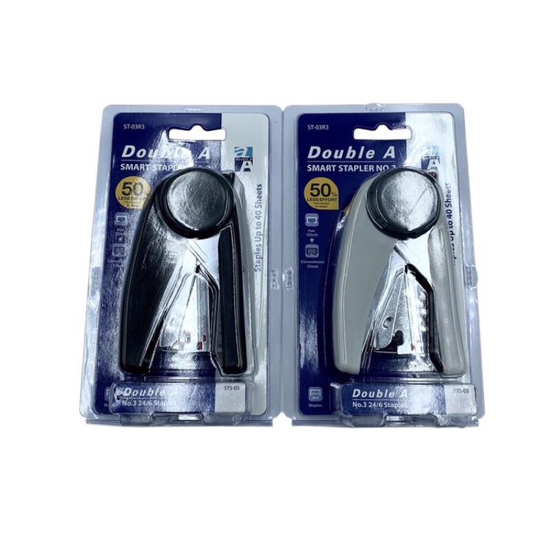 Double A Vỉ Dập Ghim Thông Minh Số 3 [1 Dập Ghim Thông Minh Số 3 + 1 Đinh Ghim Số 3] [Dập được 40 tờ]