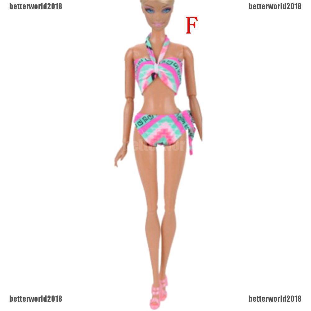 Bộ Đồ Bơi Bikini Mùa Hè Cho Búp Bê Barbie Và Ken