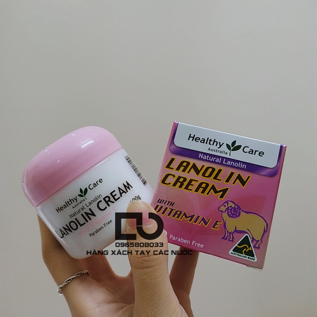 Kem cừu Úc Lanolin Cream 100g Healthy care