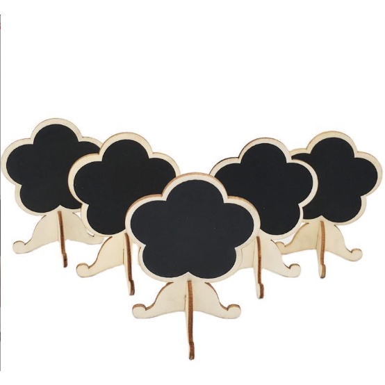 Kẹp gỗ bảng đen ghi tên shop GDIY4 giá tên sản phẩm phụ kiện chụp ảnh decor trang trí vintage