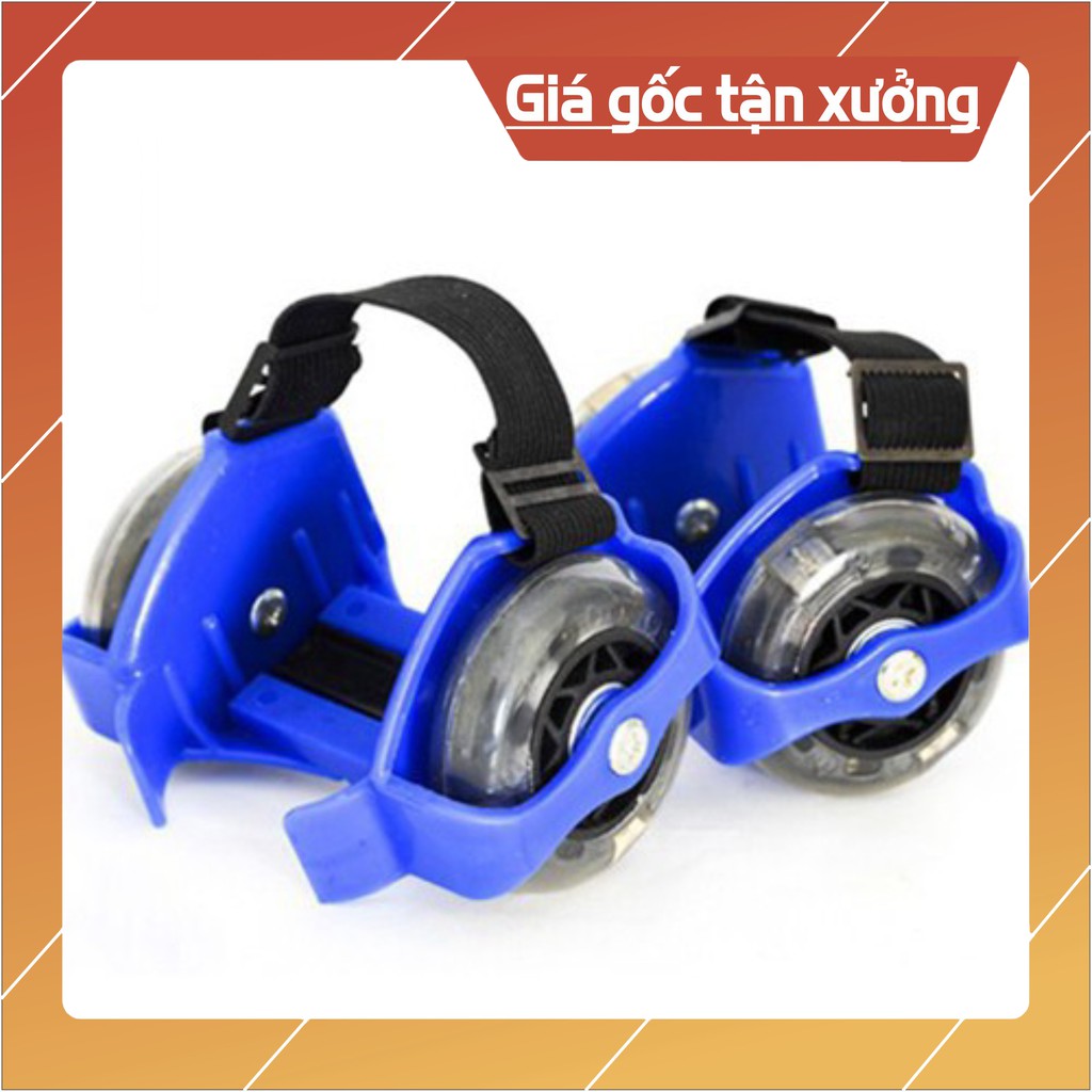 Bánh xe gắn giày trượt patin có đèn led 💖 FREE SHIP 💖 Bộ gồm 2 bên chân