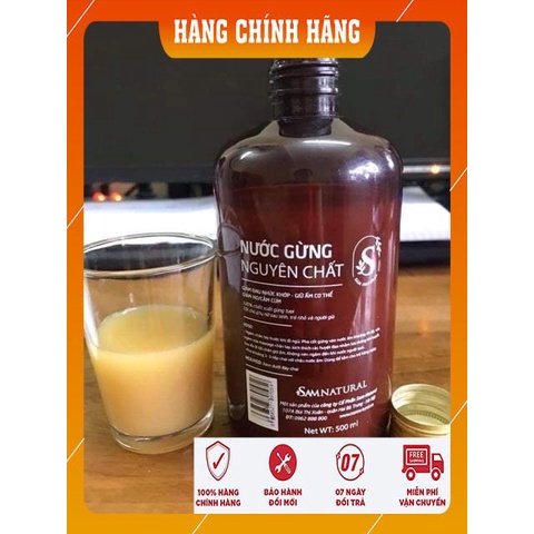 [SAM NATURAL] NƯỚC GỪNG 100% NGUYÊN CHẤT - DÙNG NGÂM CHÂN VÀ TẮM