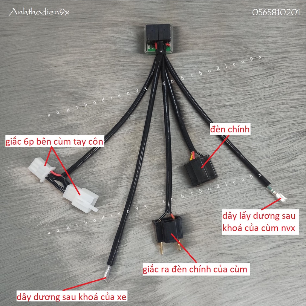 Mạch Auto Passing Găn Cho Cùm NVX Đã Mod Nút Passing SH Honda Gắn Ex135 5 Sô