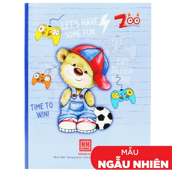 Vở Class Zoo - Ô Ly 96 Trang ĐL 100g/m2 - Hồng Hà 0427 (Mẫu Màu Giao Ngẫu Nhiên)