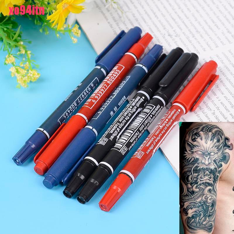 (Hàng Mới Về) Bút Đánh Dấu Hai Đầu Cho Da 3 Màu Tùy Chọn