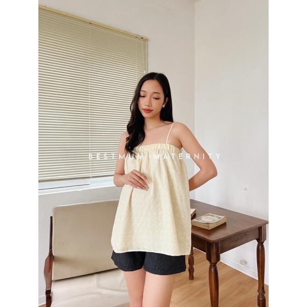 🎁Quần bầu nữ dập nổi 3D xốp phồng hàng đẹp xinh xắn - Quần sooc bầu xốp hoa phối nhiều kiểu áo năng động -Mã Q508