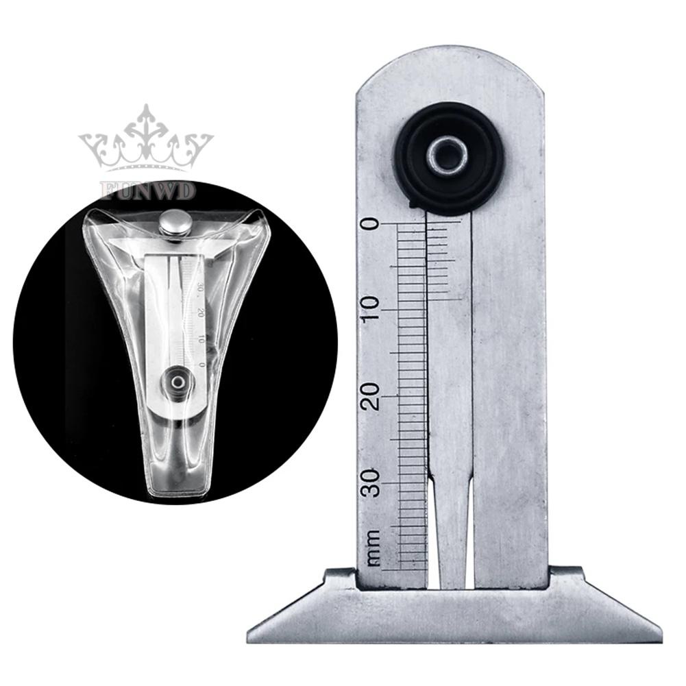 【FUNWD】Stainless Steel Car Tyre Tire Tread Depth Gauge Meter Ruler Caliper Measure-Tool
