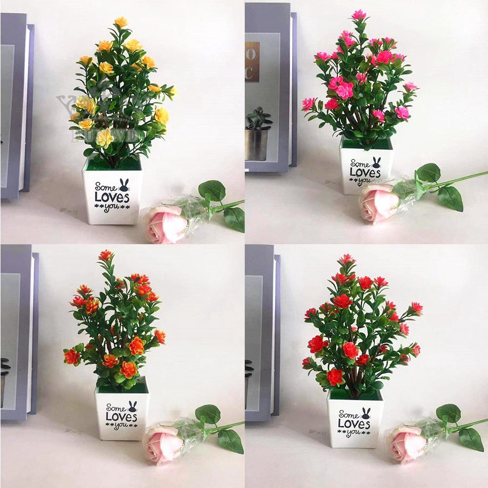 Chậu hoa giả trang trí nhà cửa