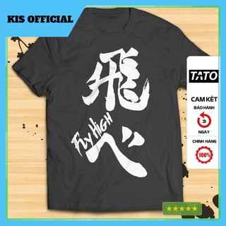 Áo thun HAIKYUU!! ANIME FLY HIGH màu đen - cotton vải đẹp giá rẻ [TATO OFFICIAL]