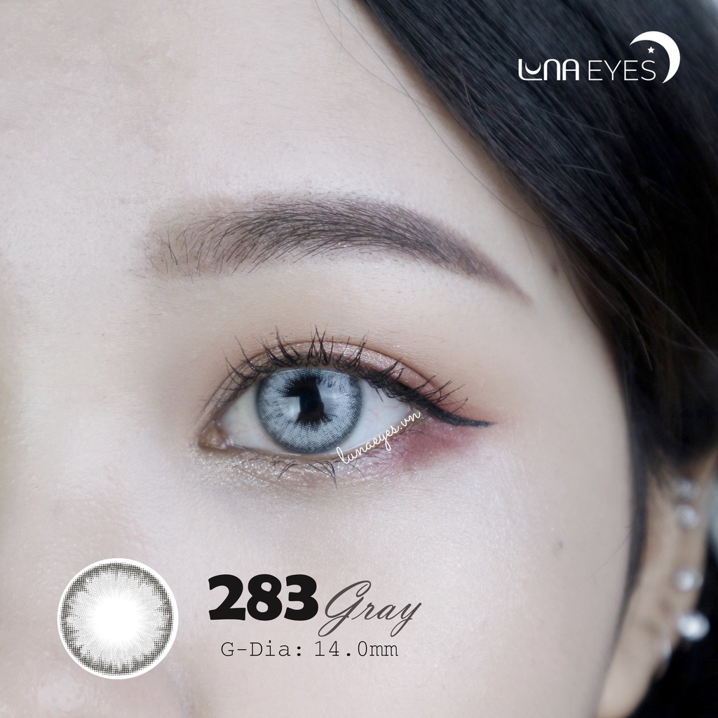 Kính áp tròng LUNA EYES 283 GRAY - Lens size nhỏ