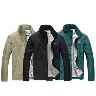 Áo khoác dù nam cổ trụ 2 lớp lót nỉ cao cấp Khaviman BAK18 - Nhiều màu
