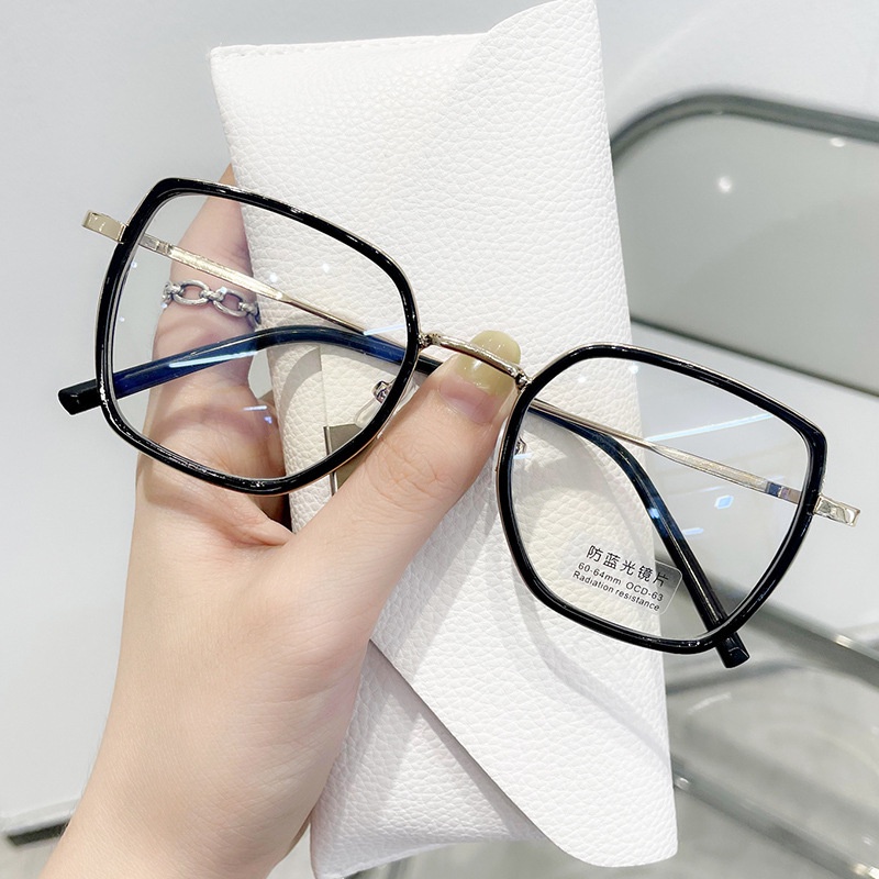 Kính gọng vuông JIUERBA 2093 chống bức xạ TR90 thời trang cho nam nữ