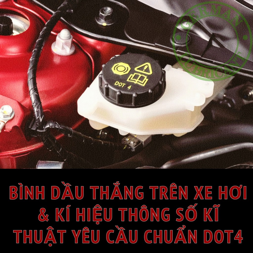 [GERMCBACK] Dầu thắng (phanh) xe máy và  xe hơi DOT 4 Senfineco 250ml German Lubricant