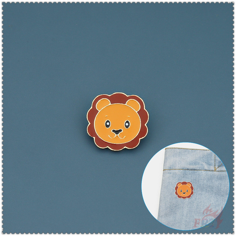 Ghim cài áo kiểu sư tử hoạt hình dễ thương