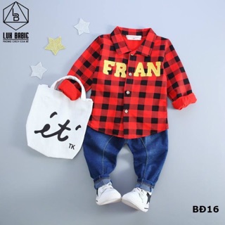 Set sơ mi caro Fran
