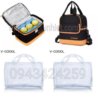 Tặng 2 túi đá Acool khi mua túi giữ nhiệt Vcool