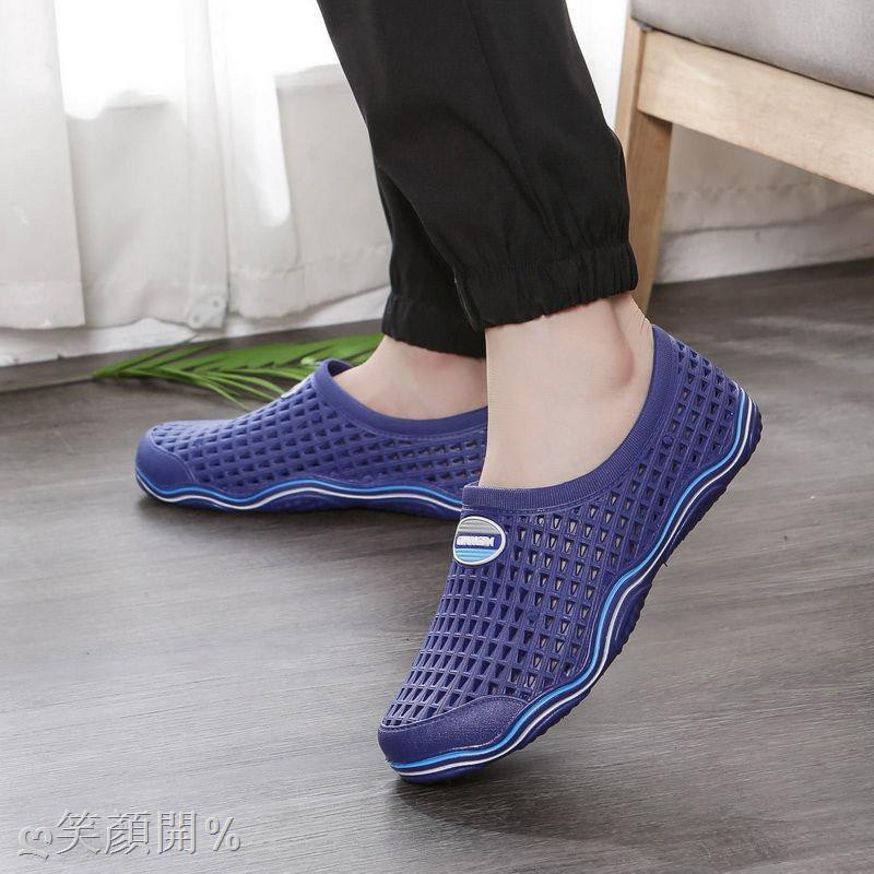 Giày Sandal Nhựa Phối Lưới Thoáng Khí Thời Trang Cho Cặp Đôi