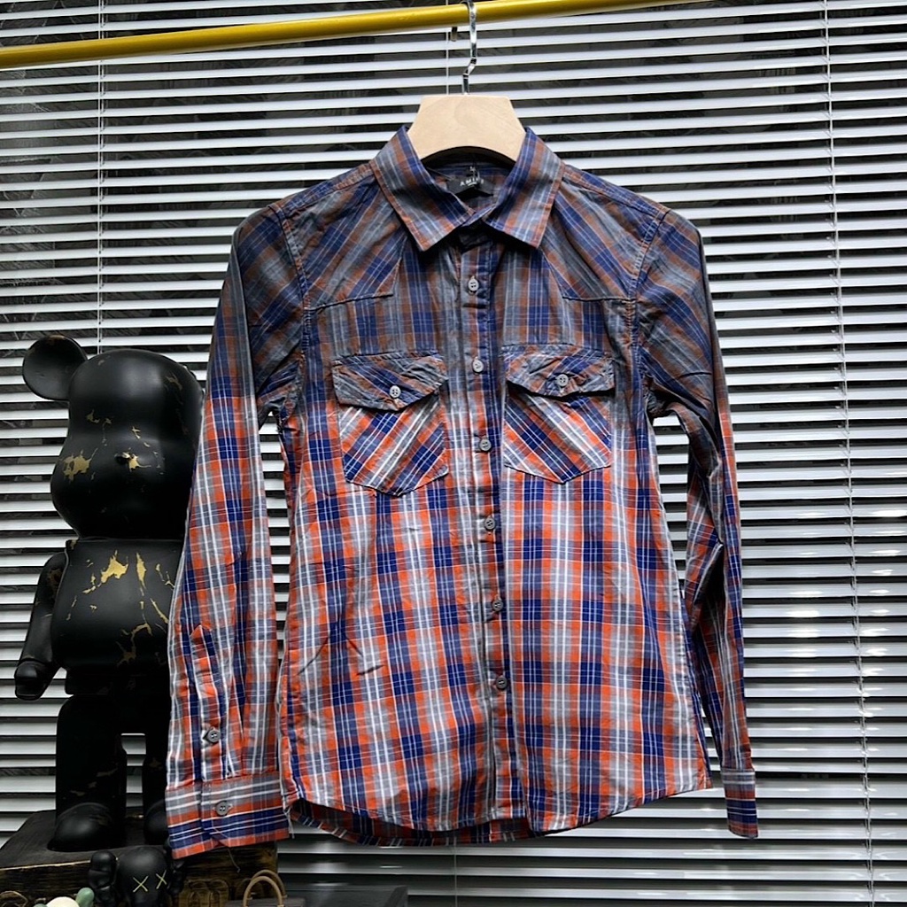 SƠ MI KẼ LOANG ĐEN CAO CẤP