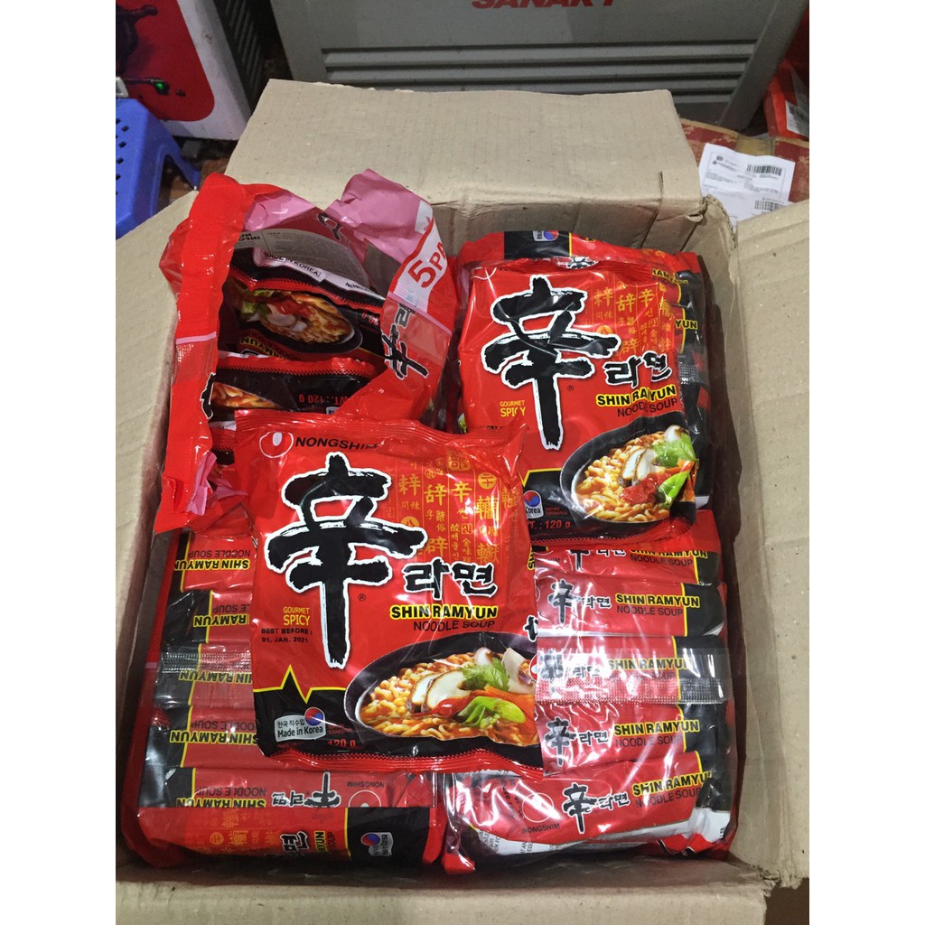 Mì Shin Ramyun cay 120g - Nhập Khẩu Hàn Quốc | BigBuy360 - bigbuy360.vn