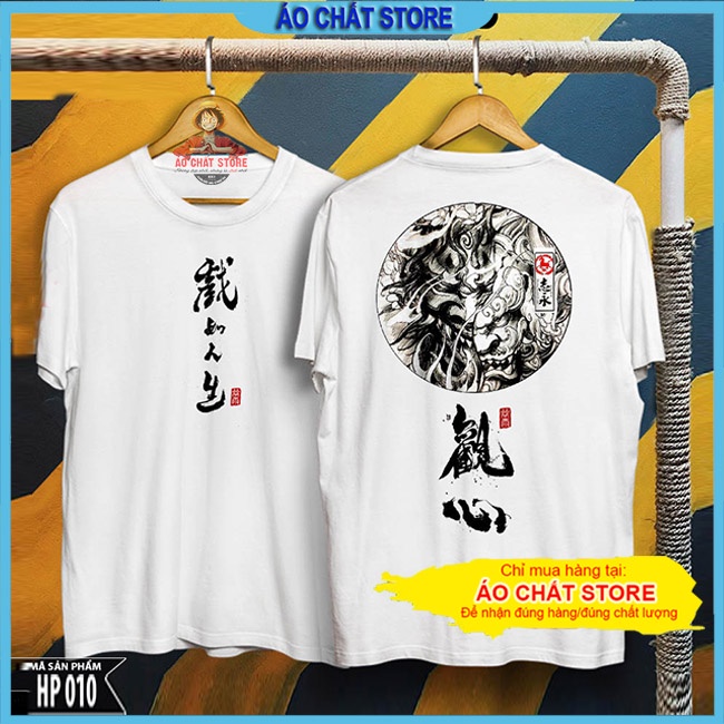 BST ÁO THUN NAM HỌA TIẾT THƯ PHÁP SAMURAI NHẬT CỰC CHẤT | FULL SIZE ĐẾN 100KG