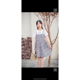 Váy voan tơ hoa mềm xinh cho bé gái 18-30kg