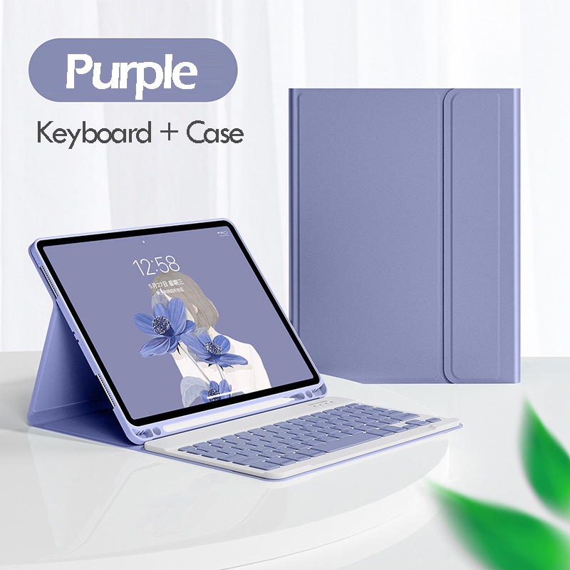 Ốp Máy Tính Bảng Nam Châm Kèm Bàn Phím Không Dây 2022 Cho iPad Air 4 3 2 1 Case 10.2 7th 8th iPad Pro 11 10.5 Air 3 2017