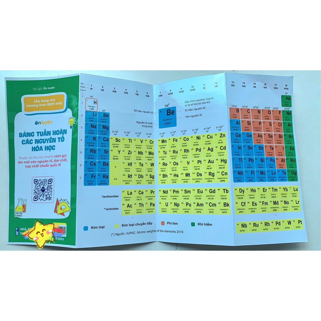 (Ctr Hóa mới) Bảng tuần hoàn Hóa học mới - dùng cho lớp 6,7,8,10,11 - Nhà sách Ôn luyện