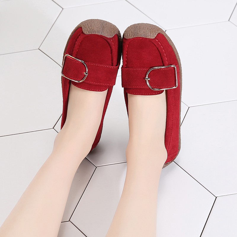 Giày da lười YOZOH phong cách thời trang cho nữ kích thước 35-42 | BigBuy360 - bigbuy360.vn