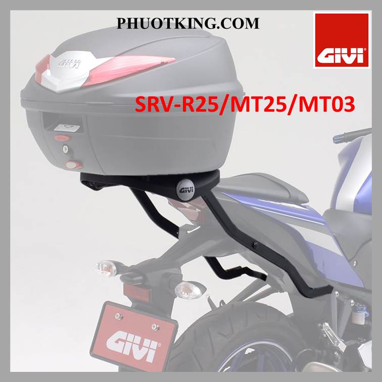 Baga GIVI SRV YAMAHA  MT25, MT03, R25 chính hãng