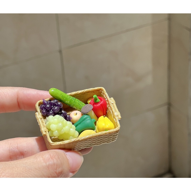 Combo mô hình rau củ nhựa mini cho búp bê hoa quả các loại