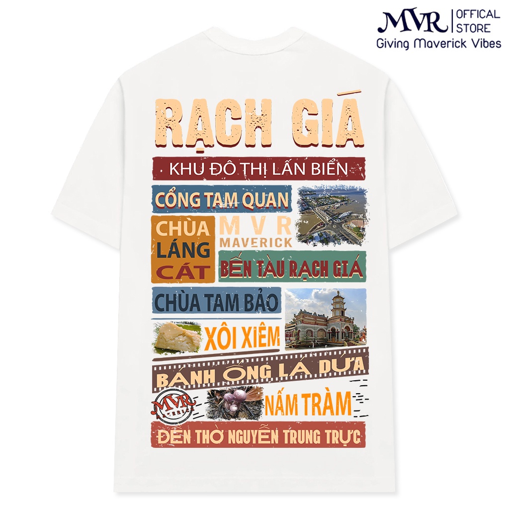 Áo thun Rạch Giá - tỉnh Kiên Giang form unisex rộng tay dài lỡ genZ phông cotton fact localbrand under MVR BB4262