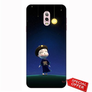 Ốp lưng Samsung J7 Plus- nhựa dẻo Silicone in hình Cương Thi Ngắm Trăng