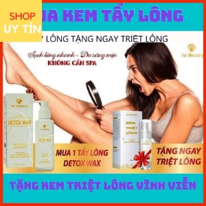 Mua Kem tẩy lông 8x Beauty [tặng Kem triệt lông] Free ship ♥️  Detox Wax 8x beauty