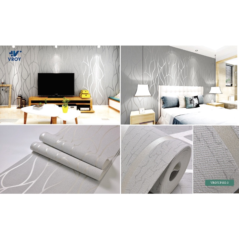 ĐỒNG GIÁ 149k Giấy dán tường Hiện đại, vân dọc cách điệu, dày dặn. Dùng keo sữa